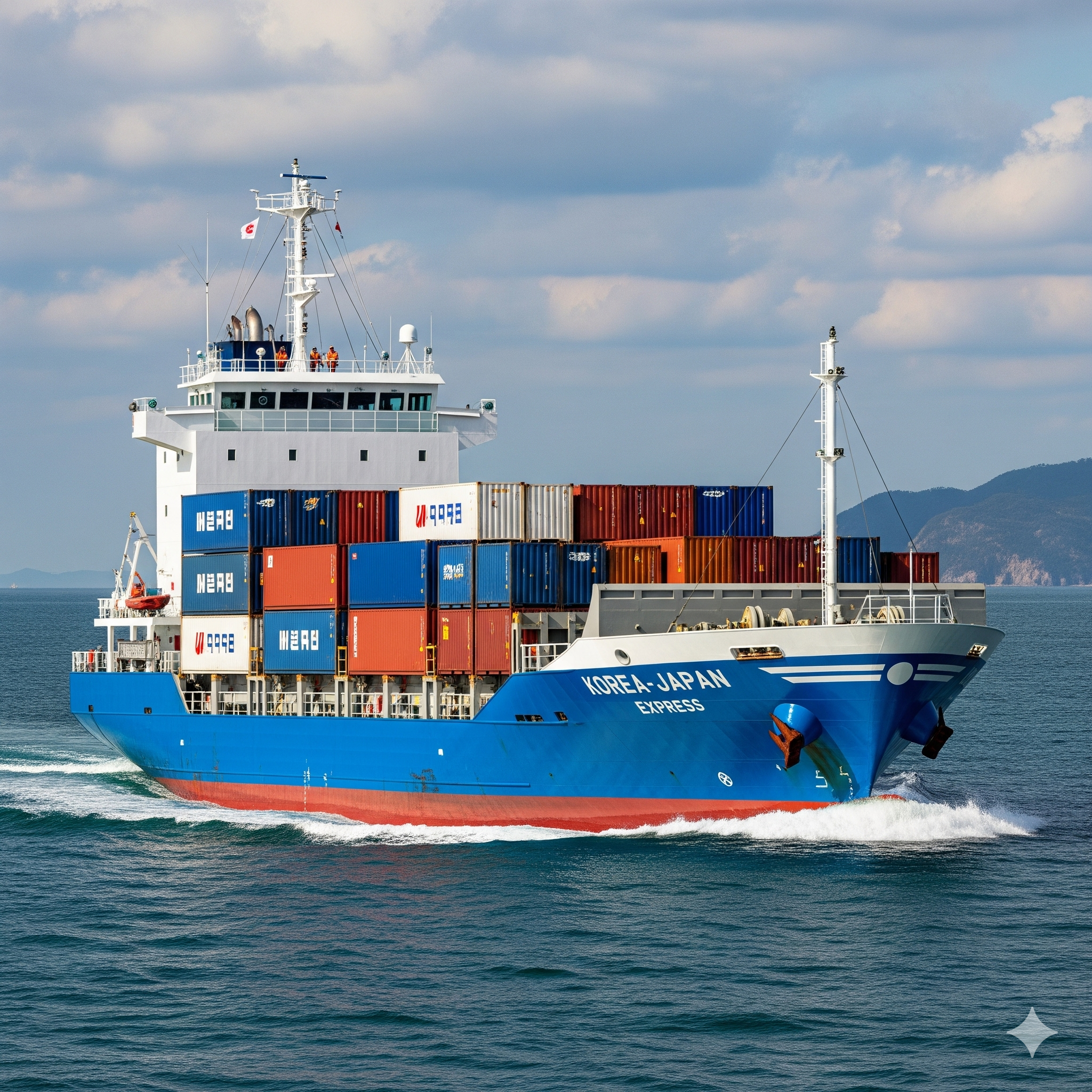 日韓コンテナ専門輸送